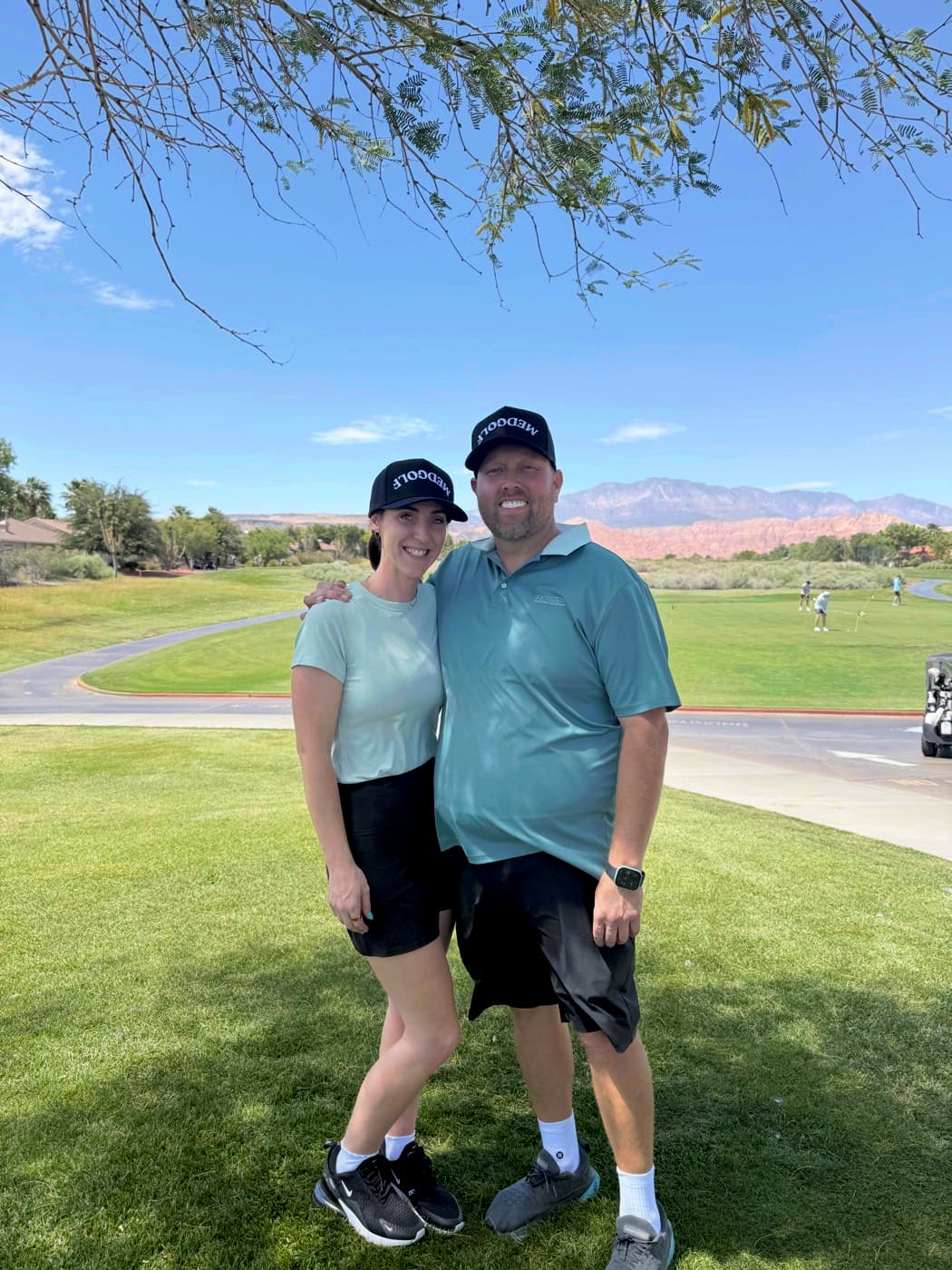 Michael and Ashley Christensen, founders of Clubs and Scrubs and MedGolf Wellness Foundation